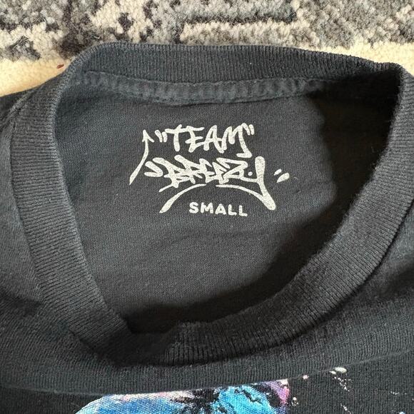 Chris Brown Under The Influence Tour Europe Black Tee Shirt Sz Small Preowned - Picture 6 of 6